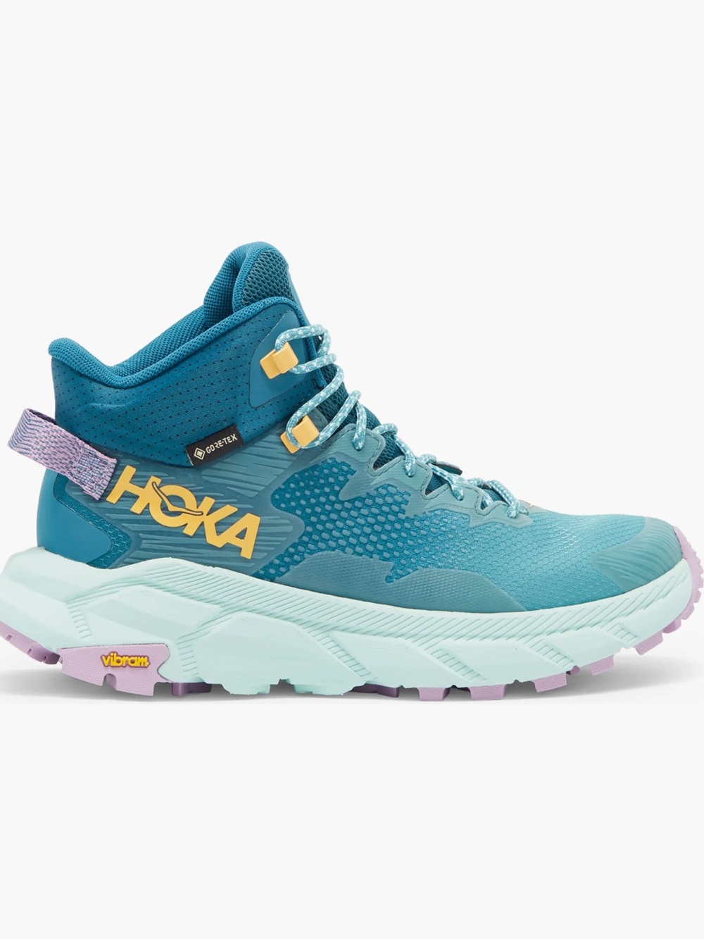 HOKA Trail Code Gore-Tex Hiking
Boot women Sz 9 preowned Ocean Mist Sunlit Ocean